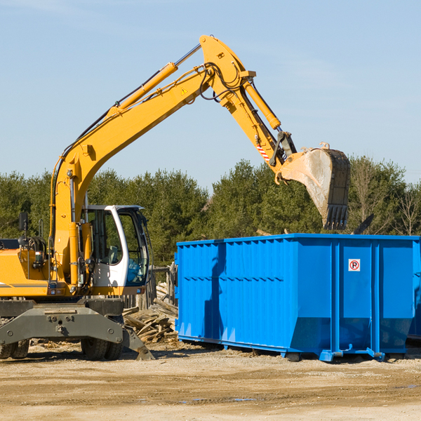 are there any restrictions on where a residential dumpster can be placed in Belleville Arkansas